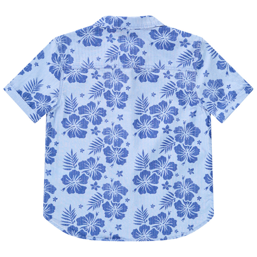 Πουκάμισο κοντομάνικο με λουλουδάτο σχέδιο για αγόρι 