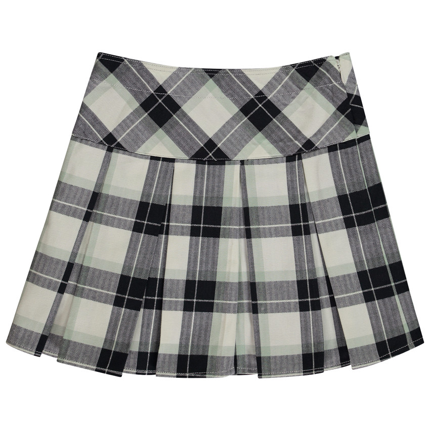 Φούστα πλισέ με καρό σχέδιο και φιόγκο για κορίτσι 