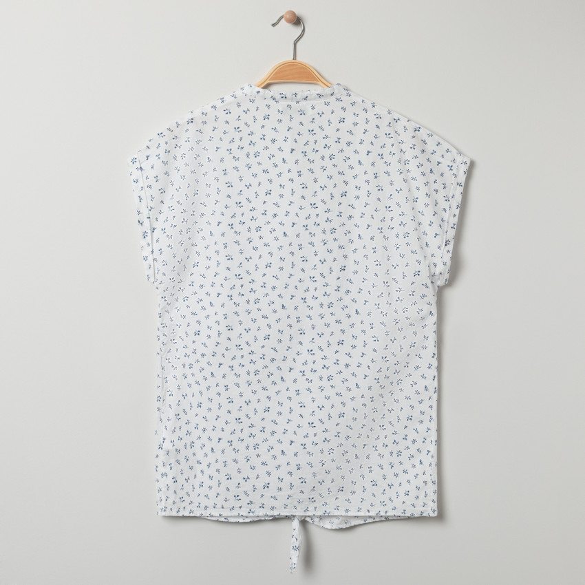 Πουκάμισο αμάνικο εγκυμοσύνης με σχέδιο floral 