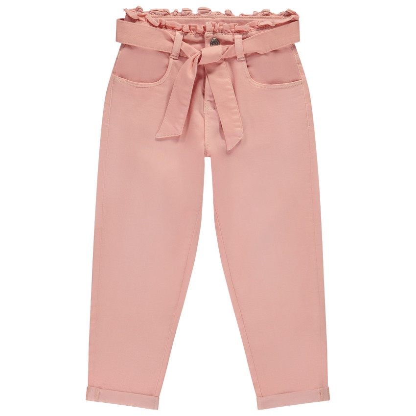 Παντελόνι paperbag με ζώνη για κορίτσι 
