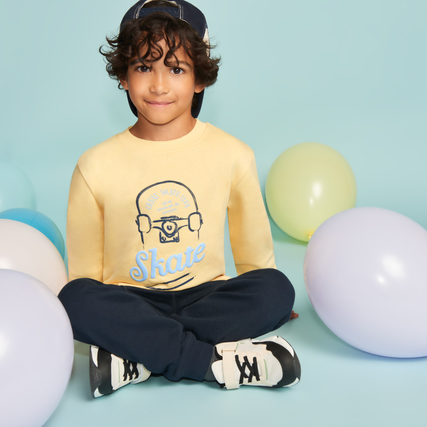 Φούτερ με puff print για αγόρι 