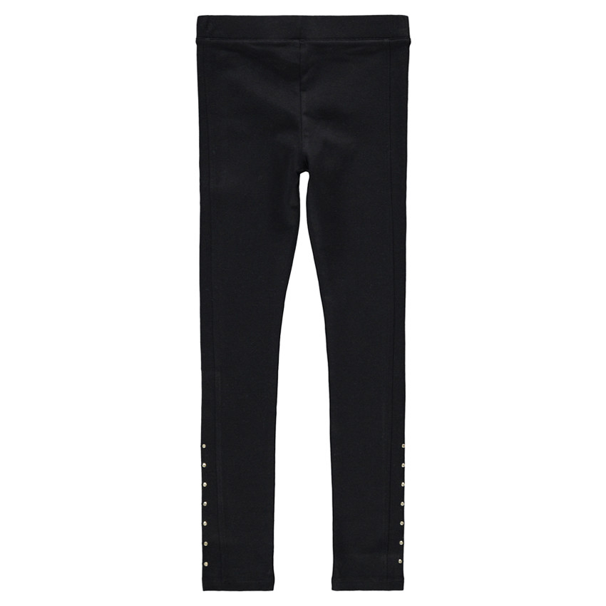 Μονόχρωμο ζέρσεϊ κολάν με διακοσμητικά τρουκ 