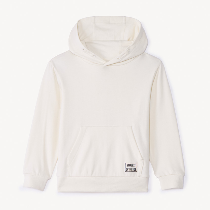 Φόρμα μονόχρωμη με κουκούλα για αγόρι 