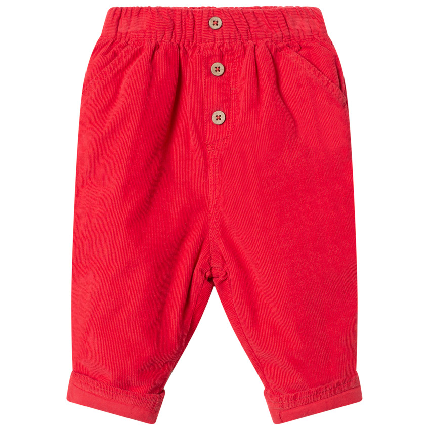 Παντελόνι βελουτέ με επένδυση jersey και κουμπιά  Additional Παντελόνι βελουτέ με επένδυση jersey και κουμπιά