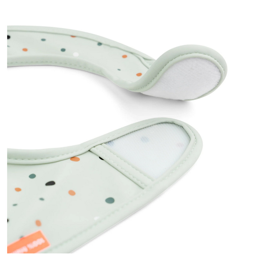 Σαλιάρα Σετ 2 Τμχ Velcro Croco Green DONE BY DEER 