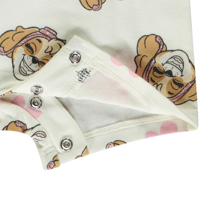 Κοντή ολόσωμη φόρμα με κοντά μανίκια και print Skye Πατ Πατού για bebe κορίτσι  Additional Κοντή ολόσωμη φόρμα με κοντά μανίκια και print Skye Πατ Πατού για bebe κορίτσι