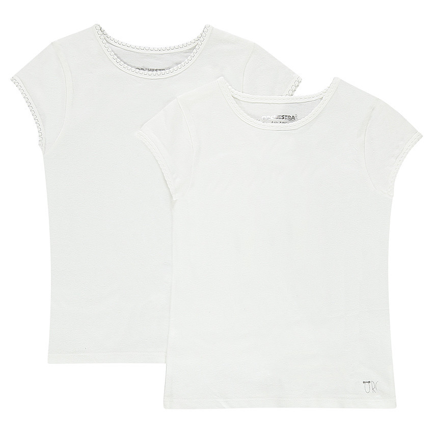 Σετ 2 απλών κοντομάνικων εσώρουχων 