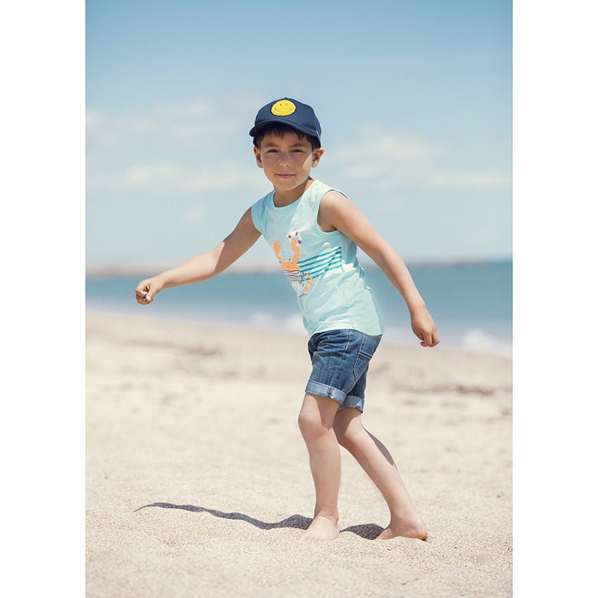 Καπέλο από τουίλ με πετσετέ Smiley 