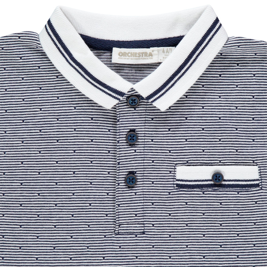 Polo κοντομάνικο ριγέ και πουά jacquard  Additional Polo κοντομάνικο ριγέ και πουά jacquard