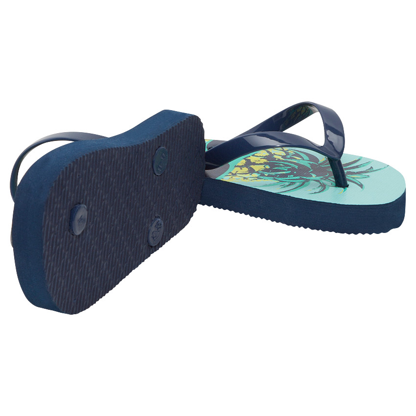 Σαγιονάρες με τύπωμα ανανάδες και μονόχρωμα λουράκια, μεγέθη 28 έως 35 