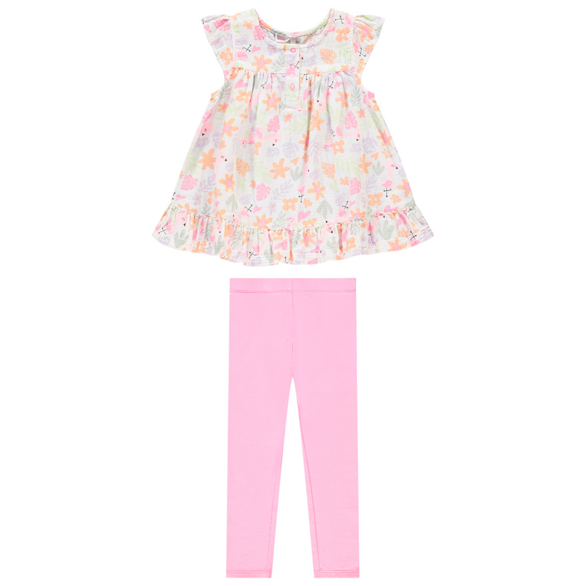 Σετ 2 τμχ. με τουνίκ με σχέδιο για bebe κορίτσι 