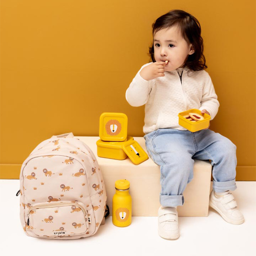 Σετ από 3 κίτρινες lunchbox gigognes Mr. Lion 