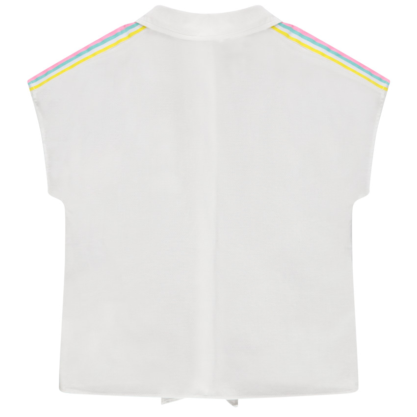 Πουκάμισο κοντομάνικο με badges ουράνιο τόξο και μονόκερος 