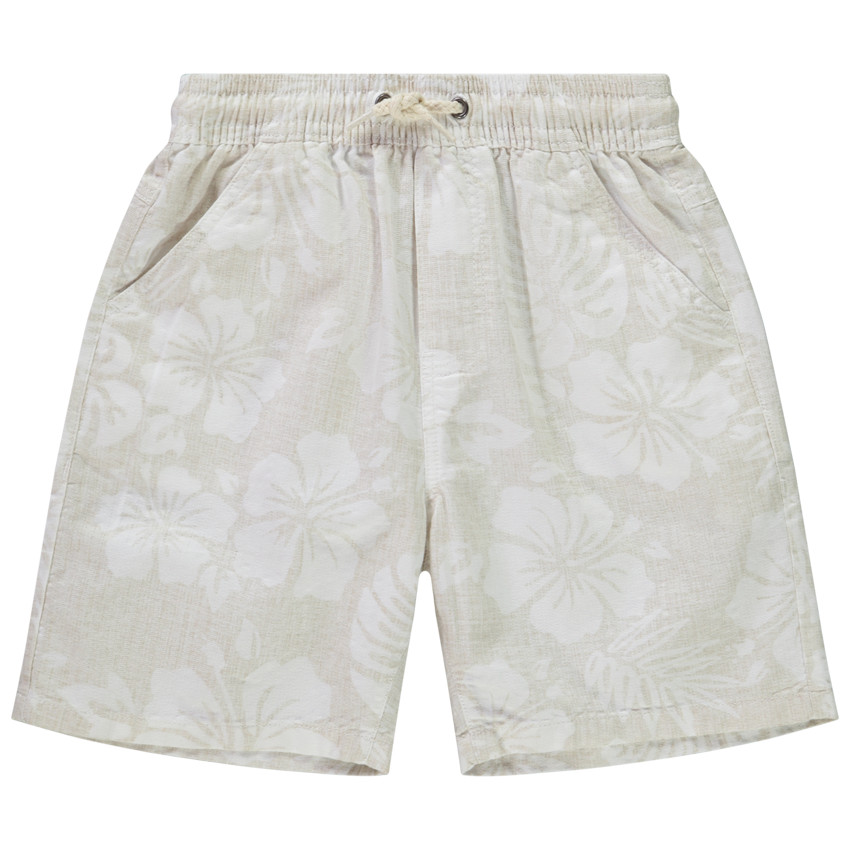 Βερμούδα με print λουλούδια ιβίσκου για αγόρι 