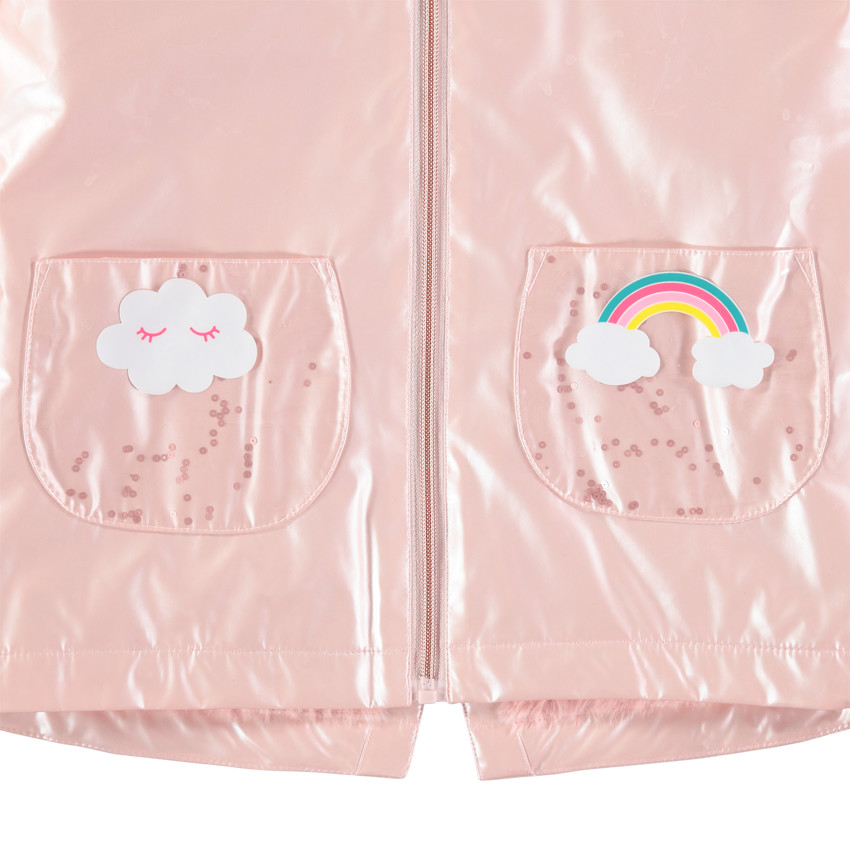 Παρκά από καουτσούκ με περλέ εφέ και επένδυση sherpa  Additional Παρκά από καουτσούκ με περλέ εφέ και επένδυση sherpa