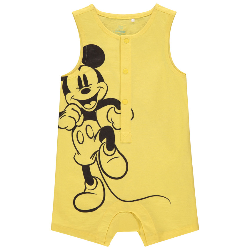Combi κοντό βαμβακερό σχέδιο Mickey Disney για bebe αγόρι 