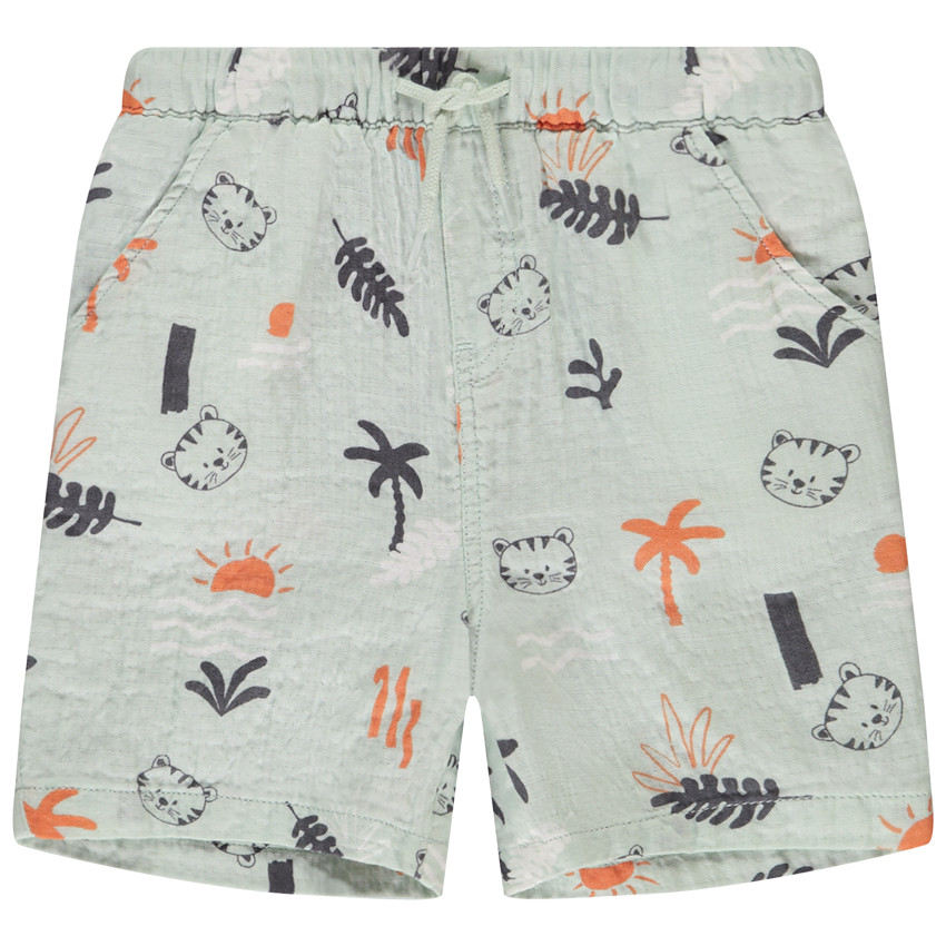 Βερμούδα με φαντεζί σχέδιο τίγρης για bebe αγόρι 