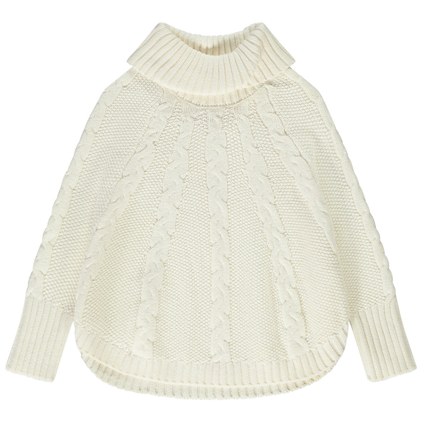 Πουλόβερ πλεκτό με σχέδιο κασμίρ για κορίτσι 