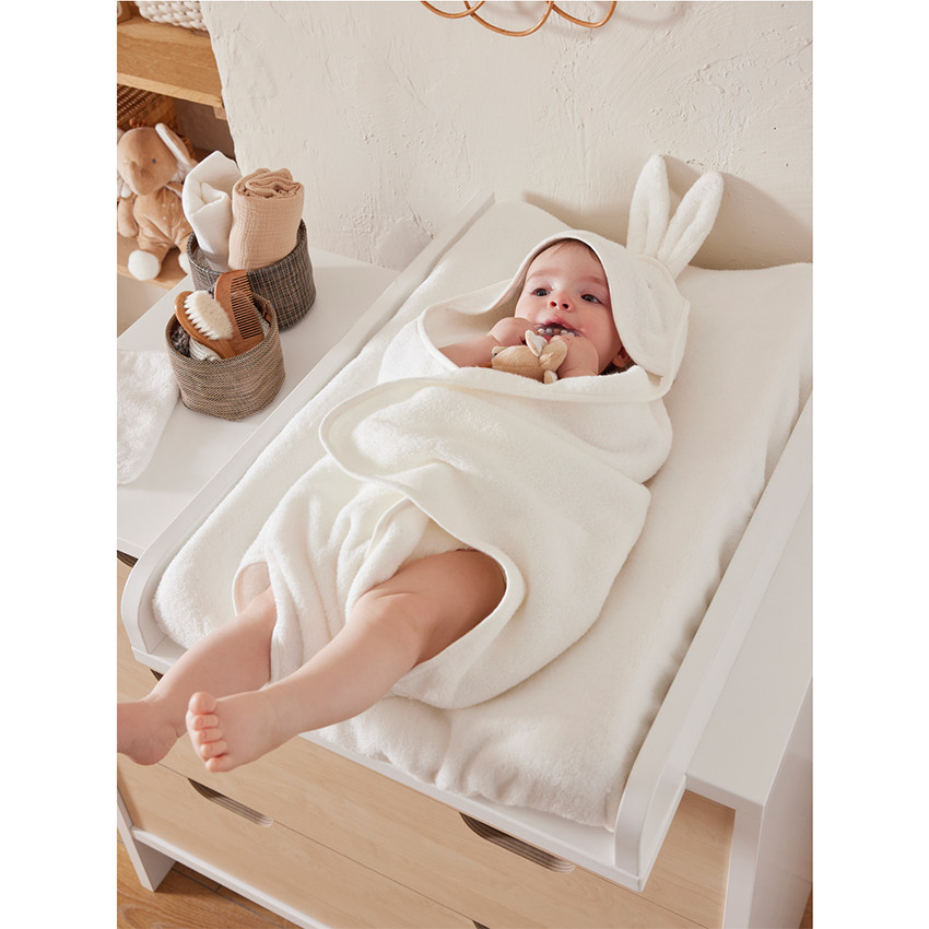 Cape de bain + gant de toilette B&M Snow 