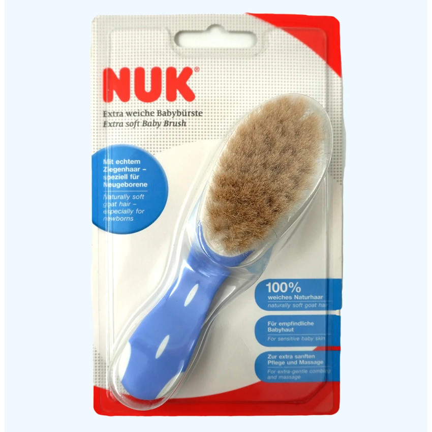 NUK Extra Soft Baby Brush Βρεφική Βούρτσα Μπλε 