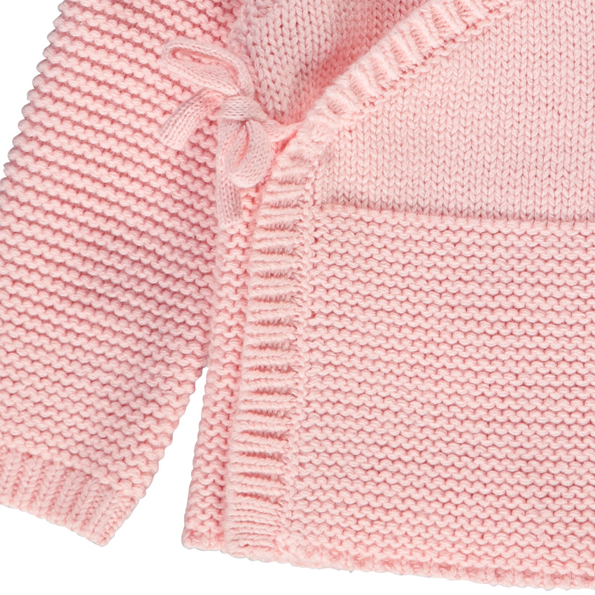 Γιλέκο από πλεκτό style cache-coeur για πρόωρο μωρό 