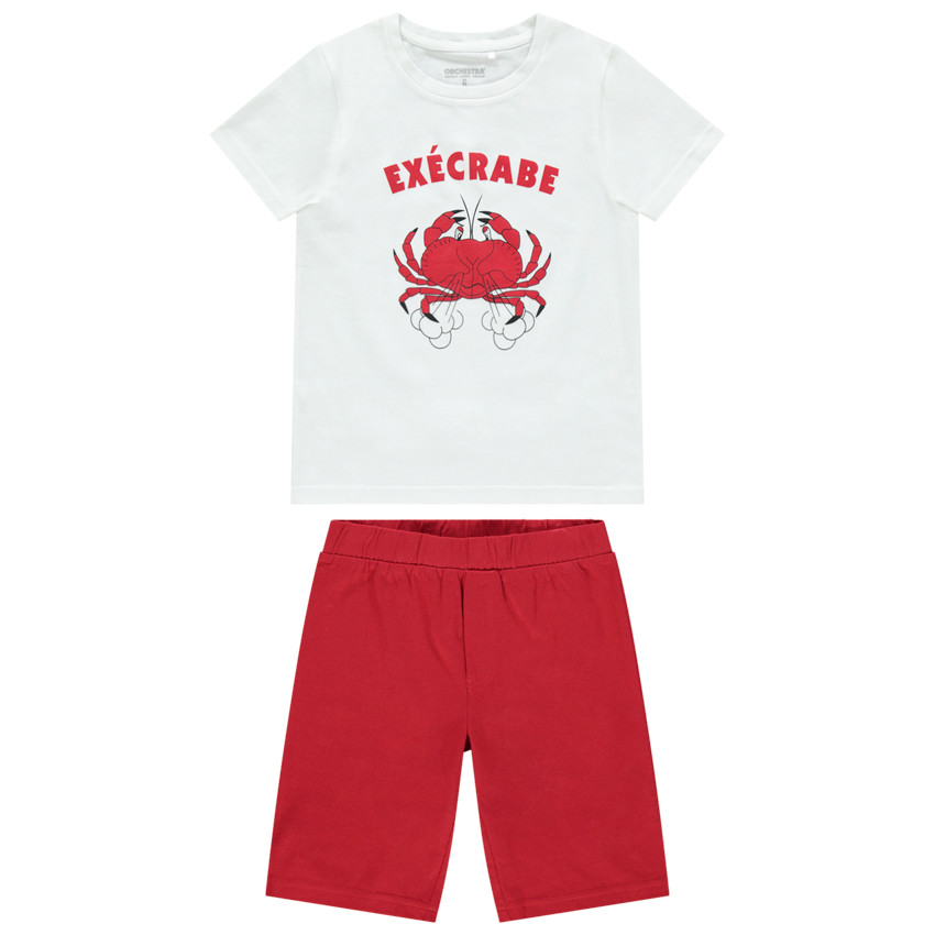 Πιτζάμα με t-shirt και βερμούδα με οργανικό βαμβάκι  Additional Πιτζάμα με t-shirt και βερμούδα με οργανικό βαμβάκι