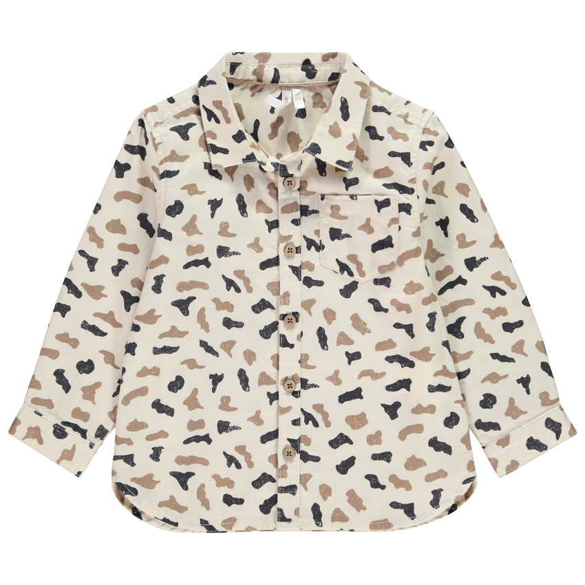 Πουκάμισο μακρυμάνικο με σχέδιο spots για bebe αγόρι 
