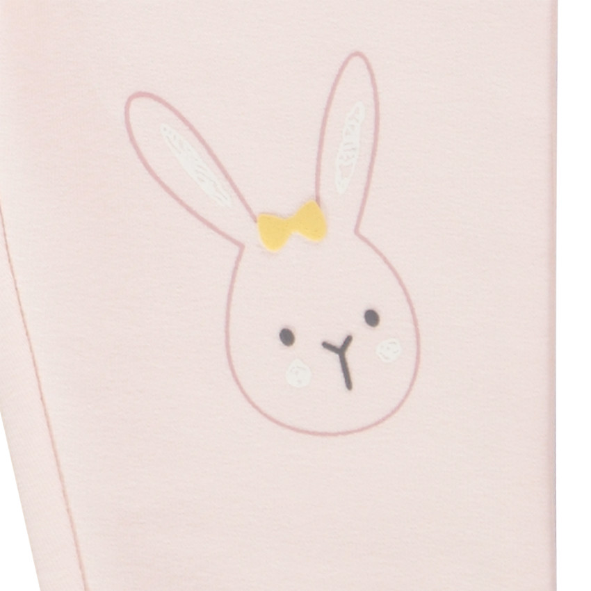 Σετ από 2 κολάν με σχέδιο φρούτα και λαγουδάκια για bebe κορίτσι 