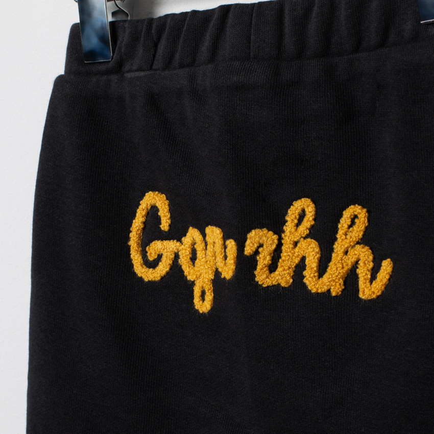 Σετ δίχρωμο σχέδιο ourson με μήνυμα στο πίσω μέρος για bebe αγόρι 