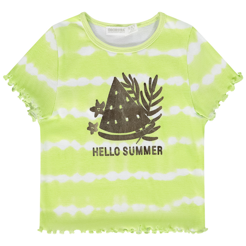 T-shirt manches courtes effet tie & dye pour fille 