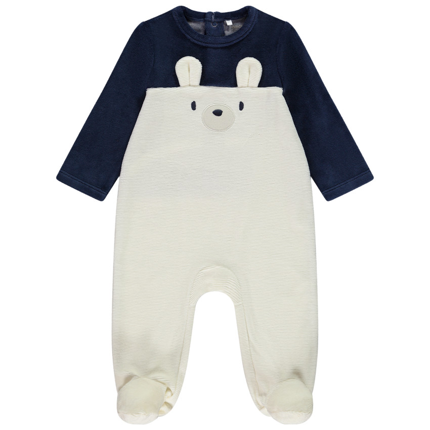 Φορμάκι αρκουδάκι από βελουτέ φαντασία για μωρό 