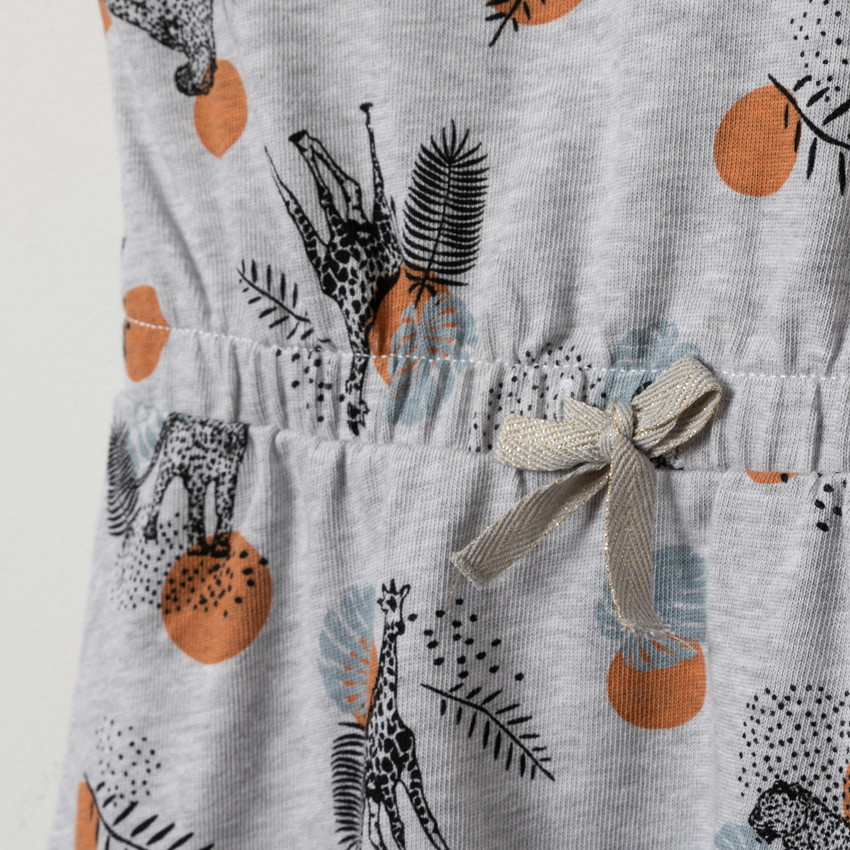 Φόρεμα jersey αμάνικο με σχέδιο 