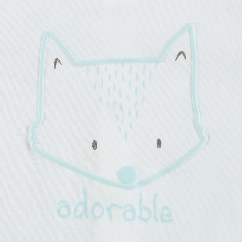 Σετ Παντελόνι μονόχρωμο και t-shirt μακρυμάνικο με οργανικό βαμβάκι 