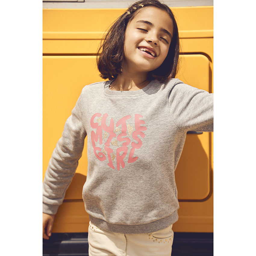 Στενό τζιν χωρίς σχέδιο με στρας για κορίτσι 