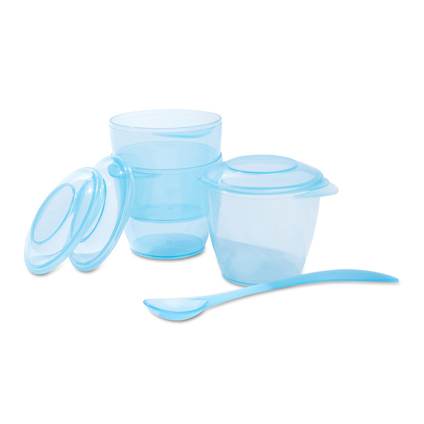 Σετ φαγητού fluo μπλε 