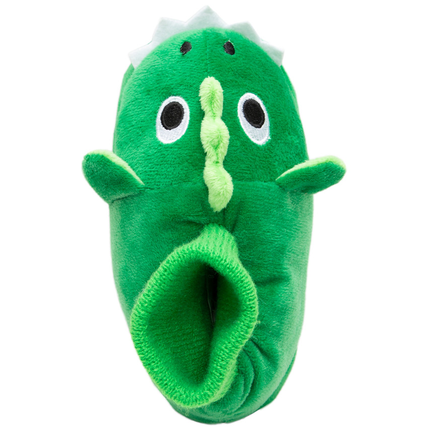 Παντοφλάκια σε σχήμα δεινοσαύρου με κεντημένες λεπτομέρειες, σε νούμερα από 24 έως 27 