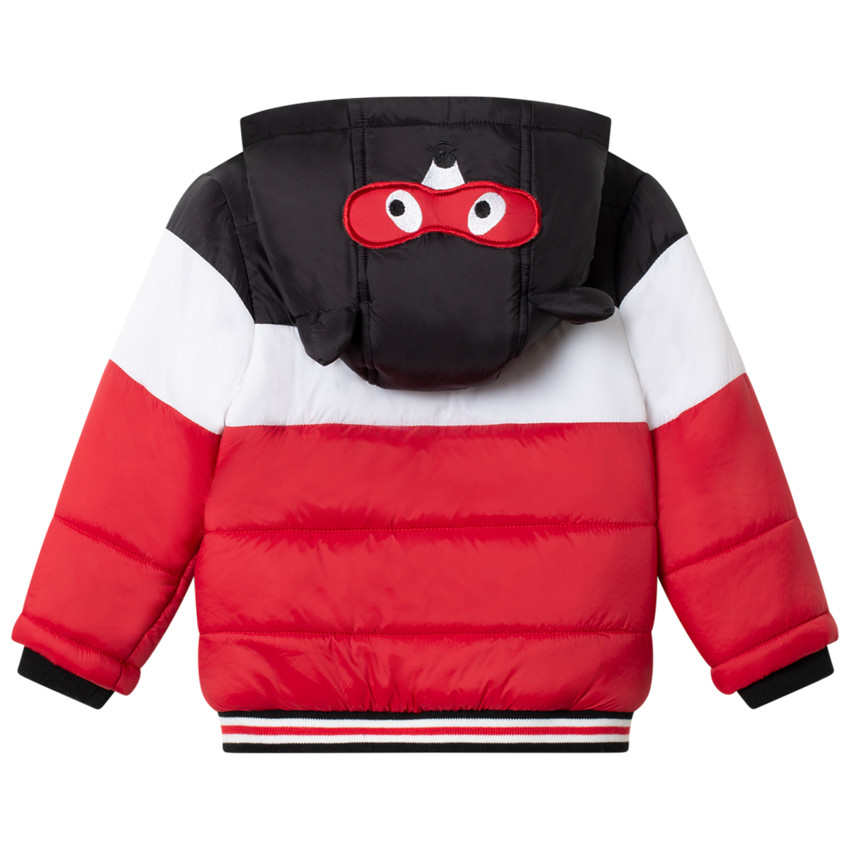 Doudoune matelassée à oreilles en relief sur la capuche  