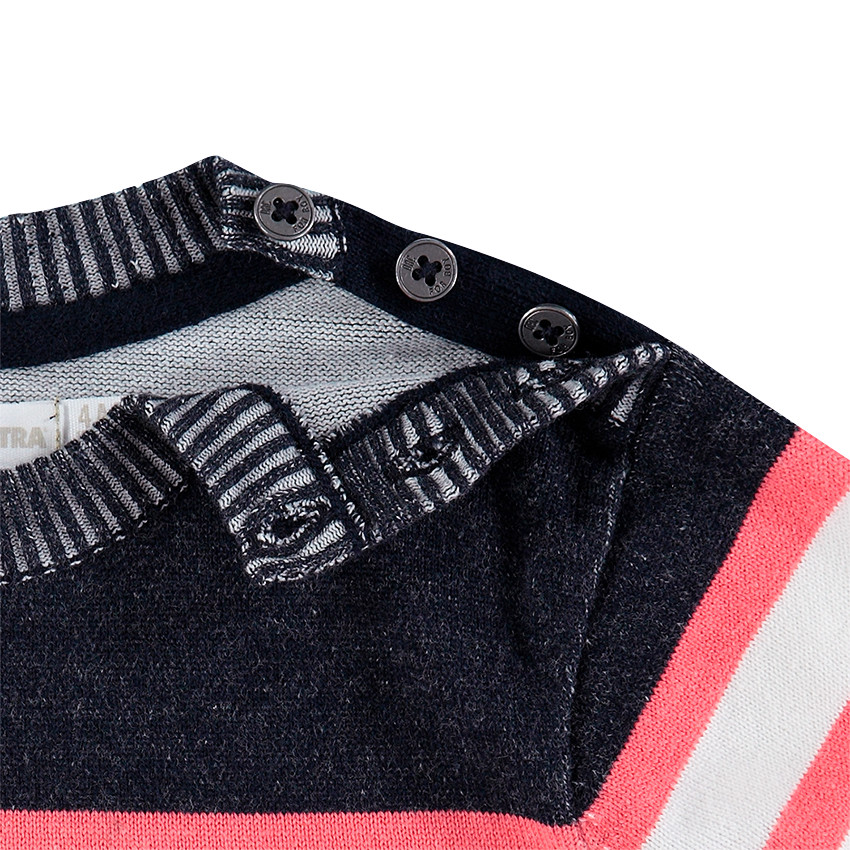 Πλεκτό σε στυλ μαρινιέρας με στάμπα καρχαρία 