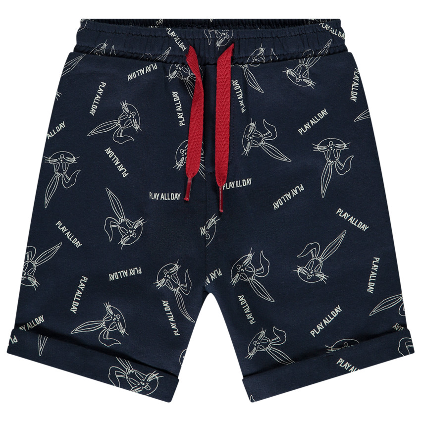 Βερμούδα από molleton με τύπωμα Bugs Bunny Warner για bebe αγόρι 