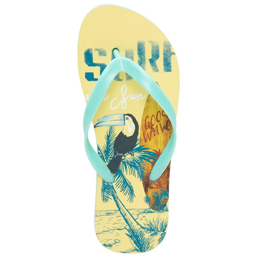 Σανδάλια με σχέδιο τουκάν και surf για αγόρι 