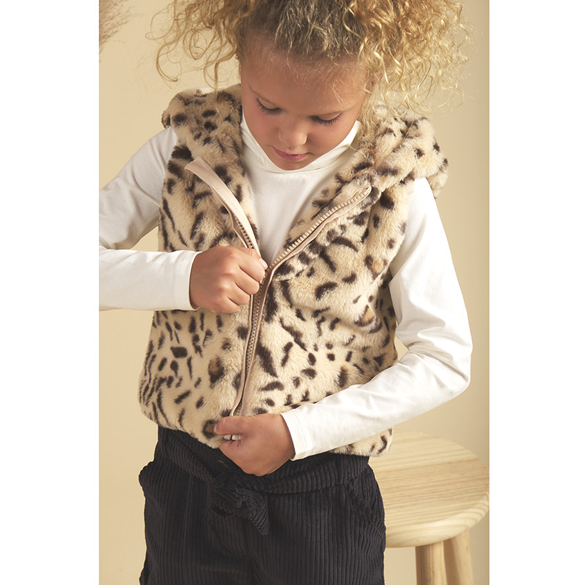 Αδιάβροχο μπουφάν 2 σε 1 με επένδυση sherpa και γιλέκο για κορίτσι 