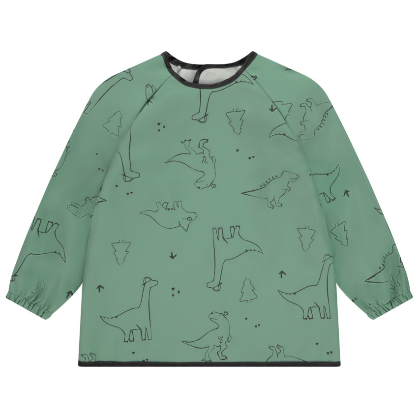 Πλεκτό μακρυμάνικο ποδιά με σχέδιο δεινοσαύρων για αγόρι 