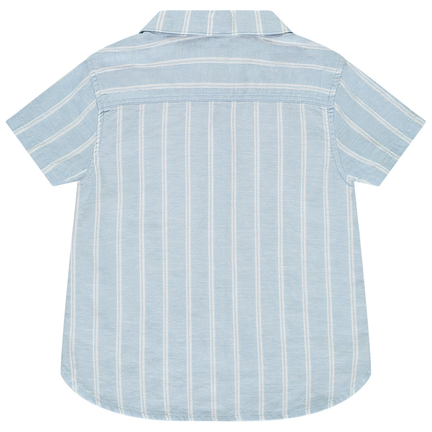 Πουκάμισο κοντομάνικο με ρίγες για bebe αγόρι 