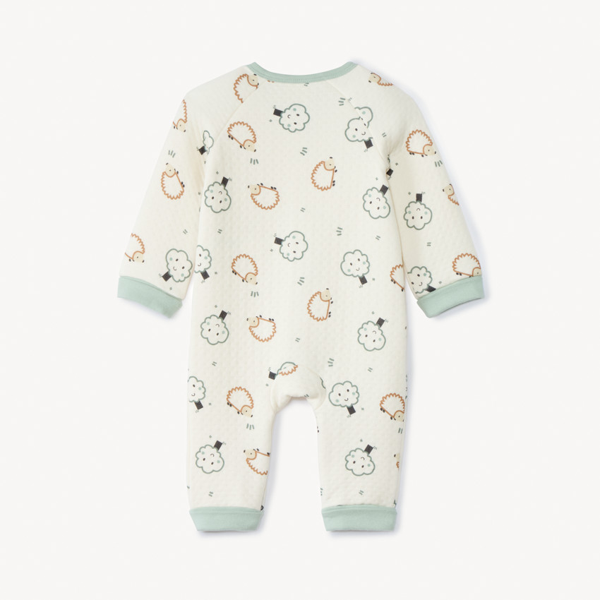 Πλεκτή επενδυμένη φορμάκι με σχέδιο σκαντζόχοιροι για bebe αγόρι 