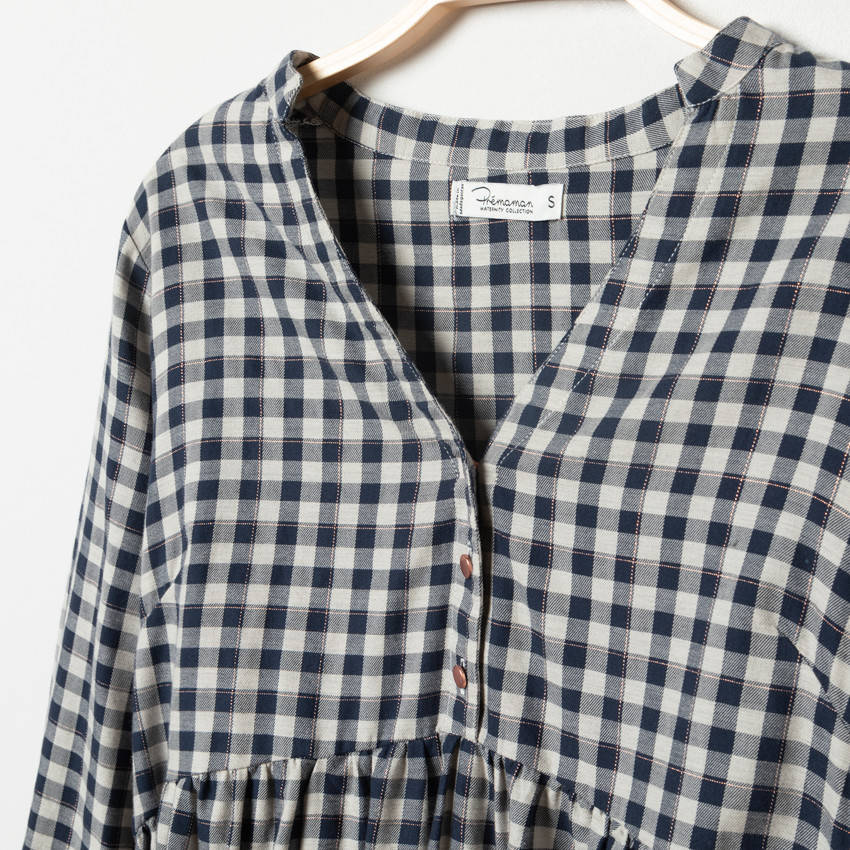 Τουνίκ Εγκυμοσύνης καρό vichy 