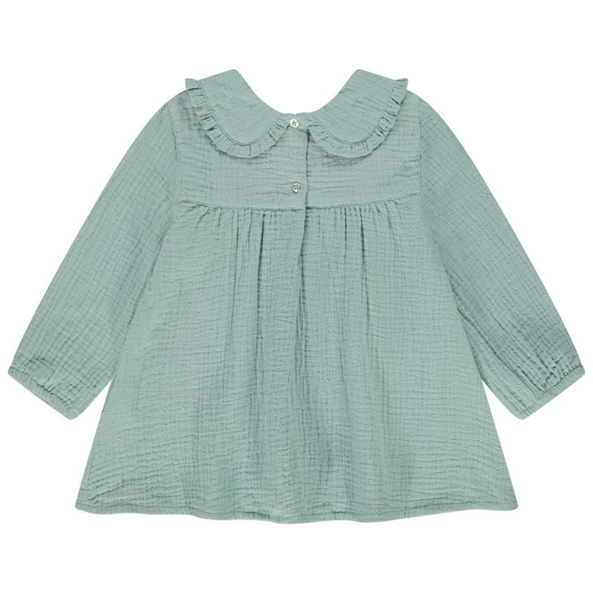 Τουνίκ με μακριά μανίκια και χρυσά πουά για bebe κορίτσι 