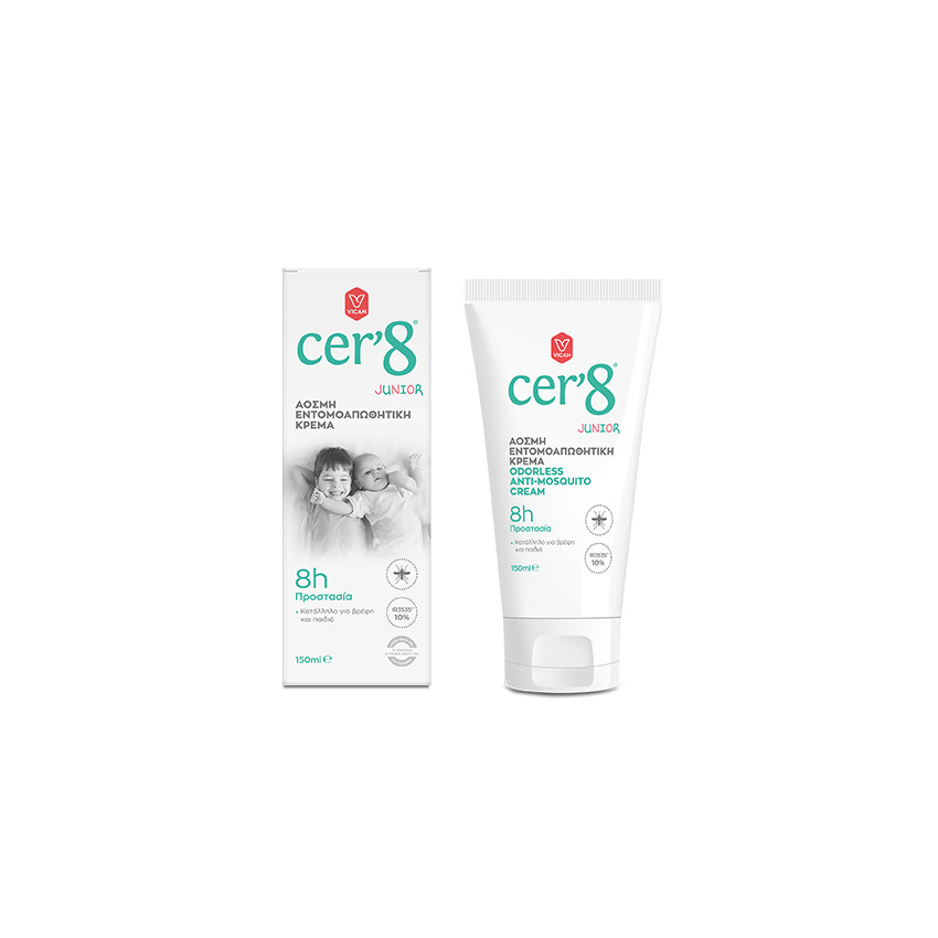 Εντομοαπωθητική Κρέμα Άοσμη Junior 150ml Cer’8  