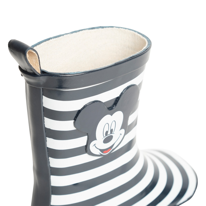 Μπότες βροχής ριγέ Mickey Disney για bebe αγόρι 