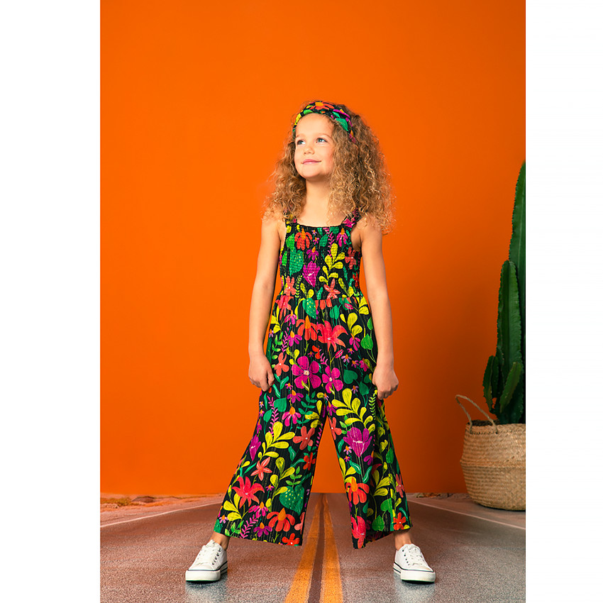 Combi ολόσωμο με λουλουδάτο τύπωμα 