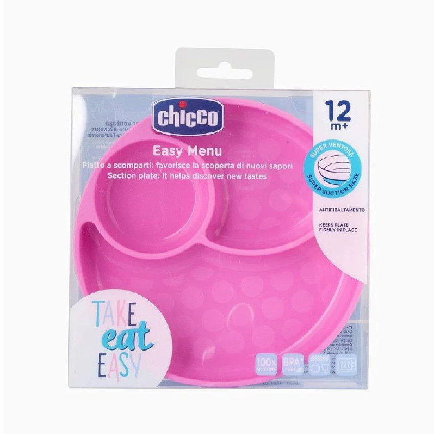 Πιατο Με Χωρισματα - Ροζ 12Μ+ CHICCO 